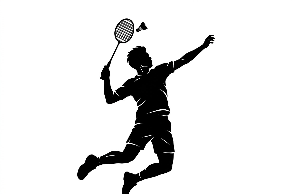60 Badminton Player Smash Silhouette, a Person Illustration by Amazin_art (Photo 6 of 37)