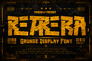 Retrera - Grunge Display Font, a Handwritten Font by Letterara (Thumbnail 1 of 14)