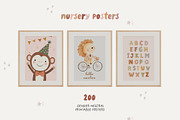 200 NURSERY POSTERS & PRINTS, a Background Graphic by Muse Artist (Thumbnail 3 of 15)