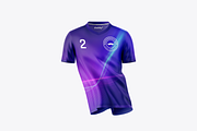 V Neck Men's Jersey Mockup, a Product Mockup by Mockupdaddy (Thumbnail 3 of 9)