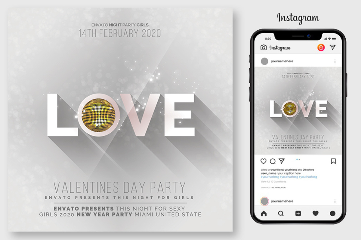 100 Night Club Party Flyers Bundle, a Flyer Template by graphicforest (Photo 49 of 72)