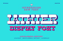 Lathier - Display Font