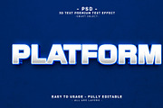 3D Text Effect: PLATFORM Fffect, a Layer Style Add-On by Md Jahidul99 (Thumbnail 1 of 2)
