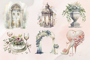 37Watercolor Wedding Clipart PNG Set, an Illustration by Jalina Clipart Studio (Thumbnail 2 of 7)