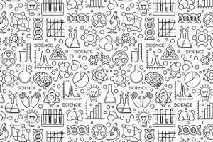 Chemistry pattern, a Pattern Graphic by kotoffei