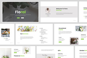 Florist Powerpoint Presentation, a Presentation Template by Giant Design