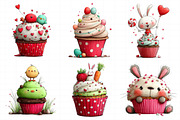 Easter CupCake Clipart Bundle, an Illustration by Daily.Designs (Thumbnail 8 of 8)