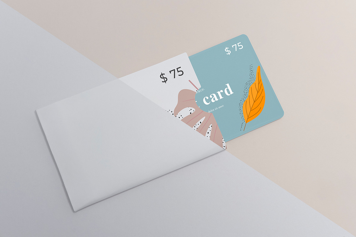 Gift Card Mockup, a Packaging Mockup by Graphicnugget (Photo 8 of 9)