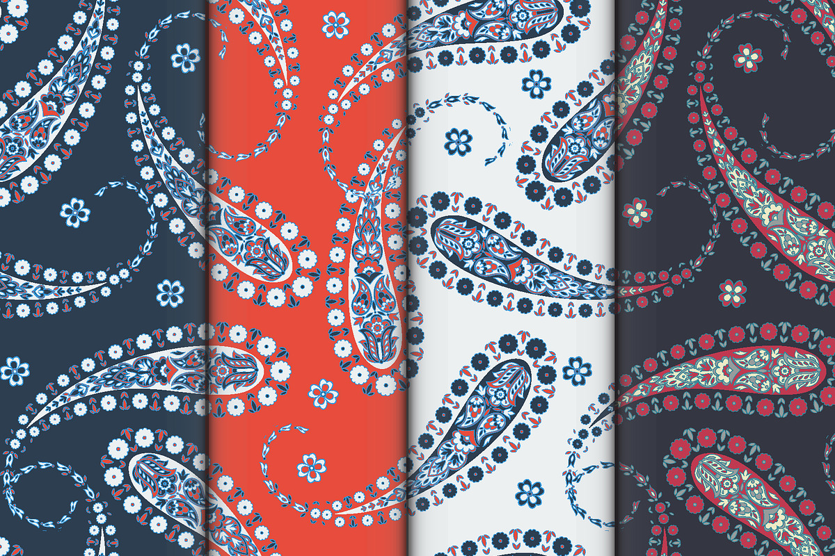 Fabric pattern with paisley, a Pattern Graphic by antalogiya (Photo 1 of 5)