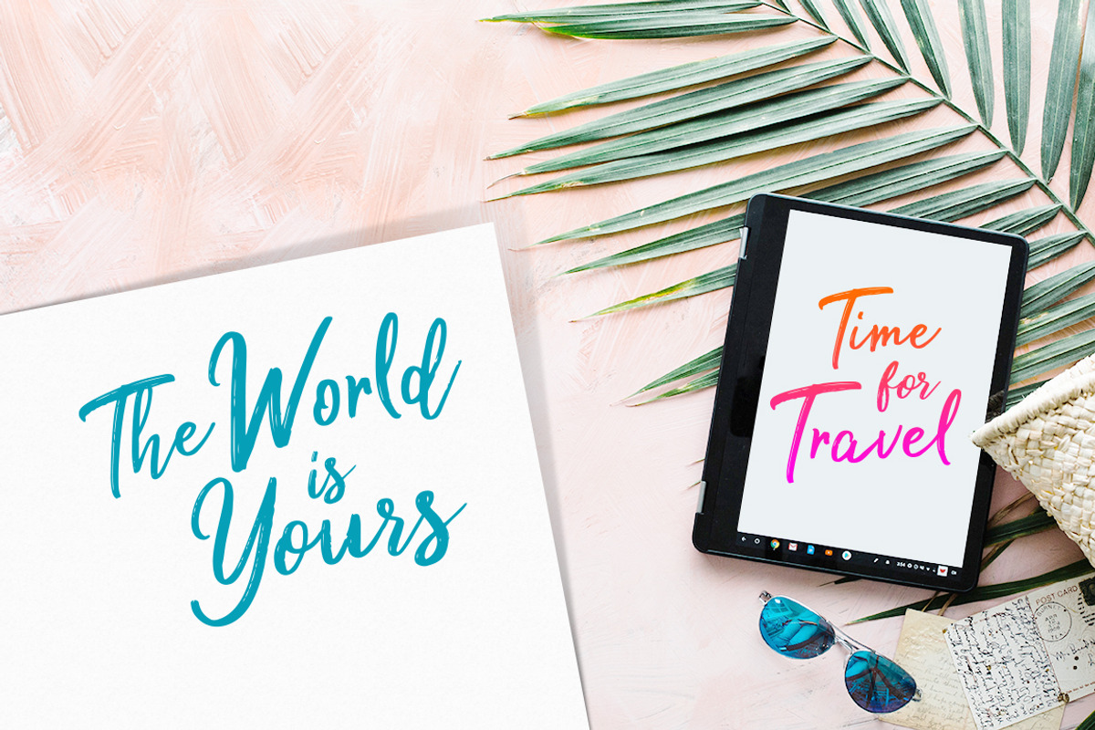 Milea - Handwritten Brush Font Duo preview 3