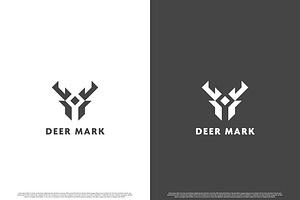 Deer Head Logo Design Icon, a Branding & Logo Template by Morvana Crew
