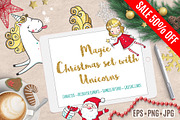 Magic Christmas set with Unicorns, a Decorative Illustration by MalniArt (Thumbnail 8 of 8)