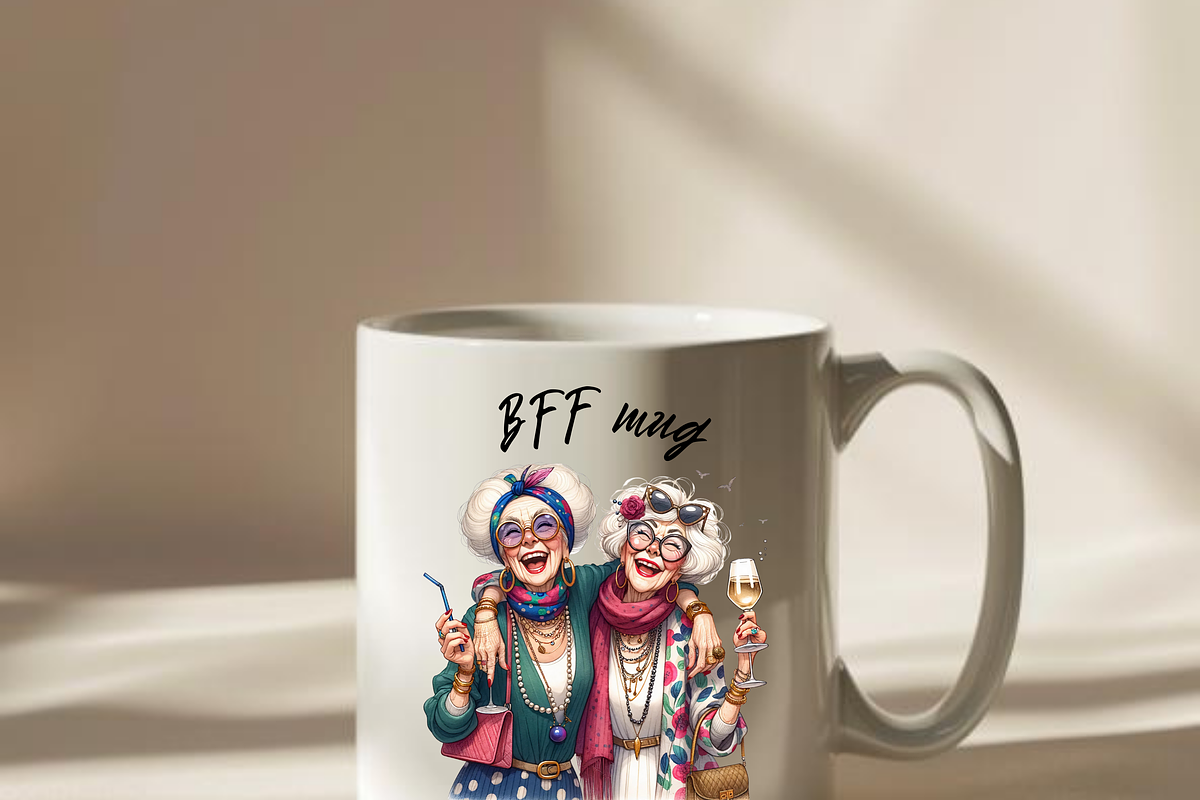 FUNNY OLD LADIES CLIPART, a Person Illustration by Daring Digies (Photo 5 of 6)