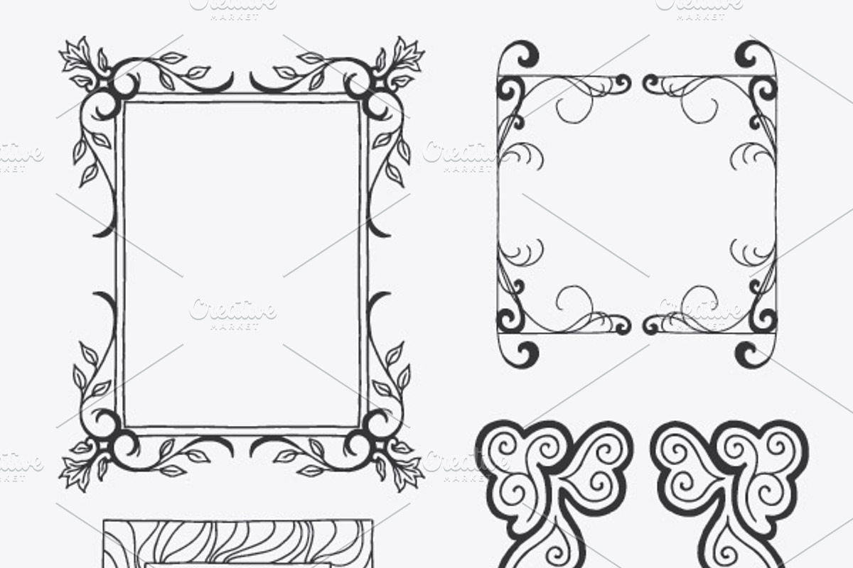 Hand Made Vector Frames Pack 2, a Graphic by Design Panoply (Photo 2 of 4)