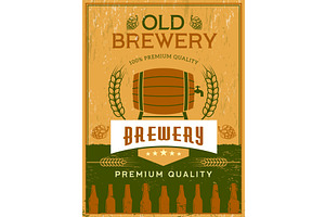 Brewery poster. placard for beer, a Food Illustration by Onyx