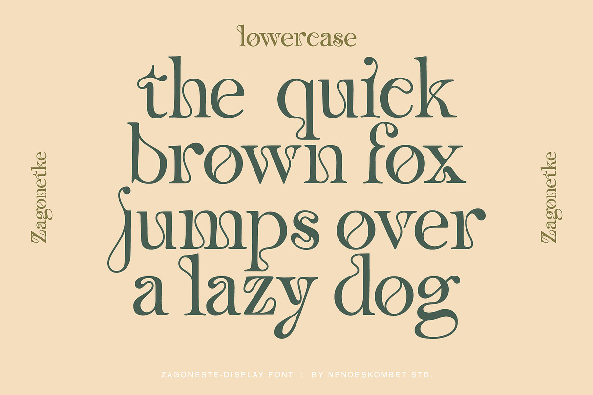 ZAGONETKE - UNIQUE DISPLAY FONT, a Sans Serif Font by NendesKombet Studio (Photo 4 of 11)