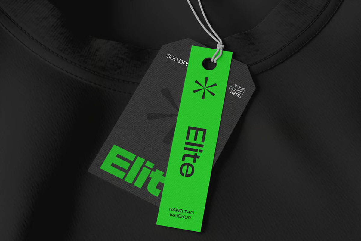 Tag Mockup - Minimal Label View, a Merchandise Mockup by graphicsauce (Photo 2 of 4)