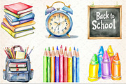 School Supplies Sublimation Clipart, a Seasonal Illustration by Rose Art (Thumbnail 4 of 4)