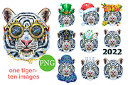 Cute watercolor tigers, an Animal Illustration by Watercolor fantasy (Thumbnail 5 of 6)