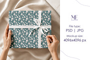 Wrapping Paper Gift Wrap Box Mockup, a Packaging Mockup by Mie Mockup Studio (Thumbnail 3 of 7)