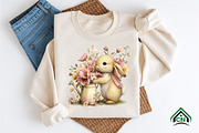 Whimsical Summer Bunny Clipart, an Illustration by Craft Nest (Thumbnail 9 of 12)