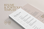 Resume & Portfolio Template, a Resume Template by Easybrandz (Thumbnail 1 of 5)