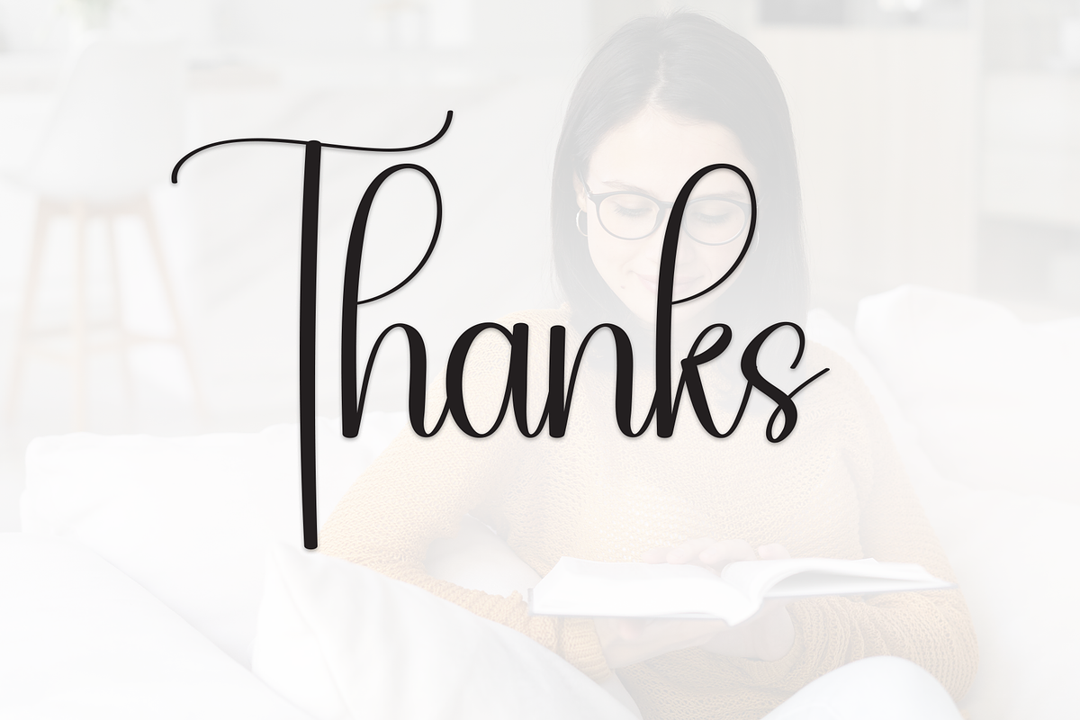Reading | Script Font, a Handwritten Font by Scratchones (Photo 9 of 9)