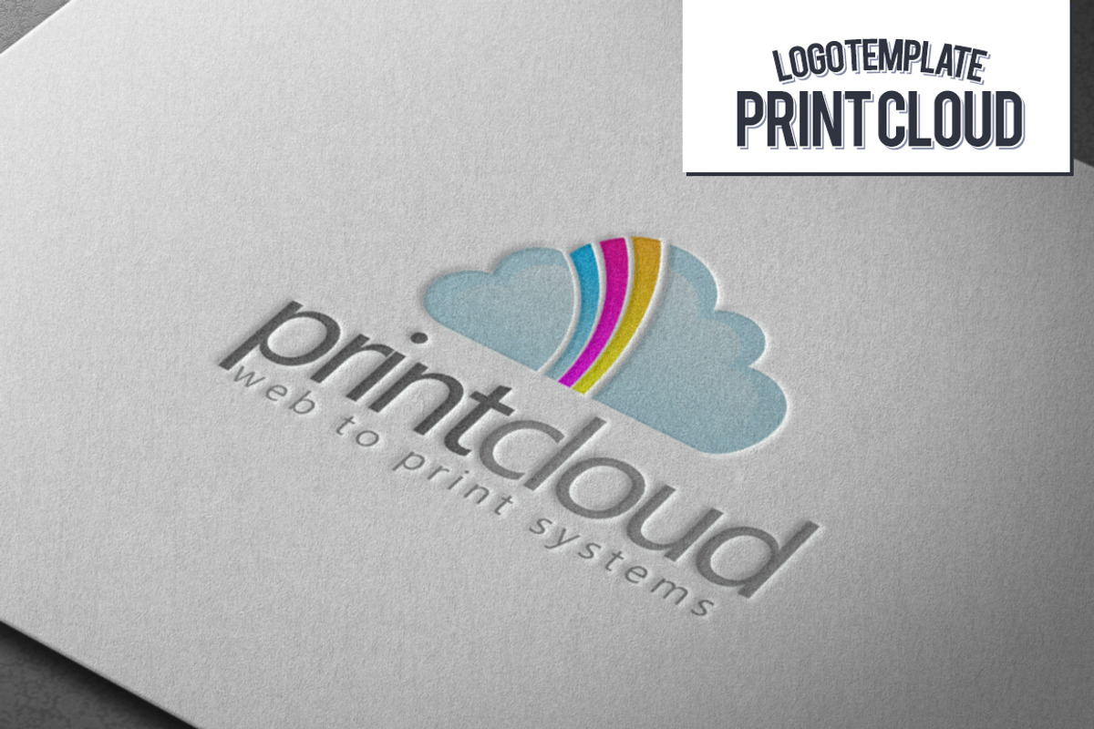 Print Cloud Logo, a Branding & Logo Template by Exit3