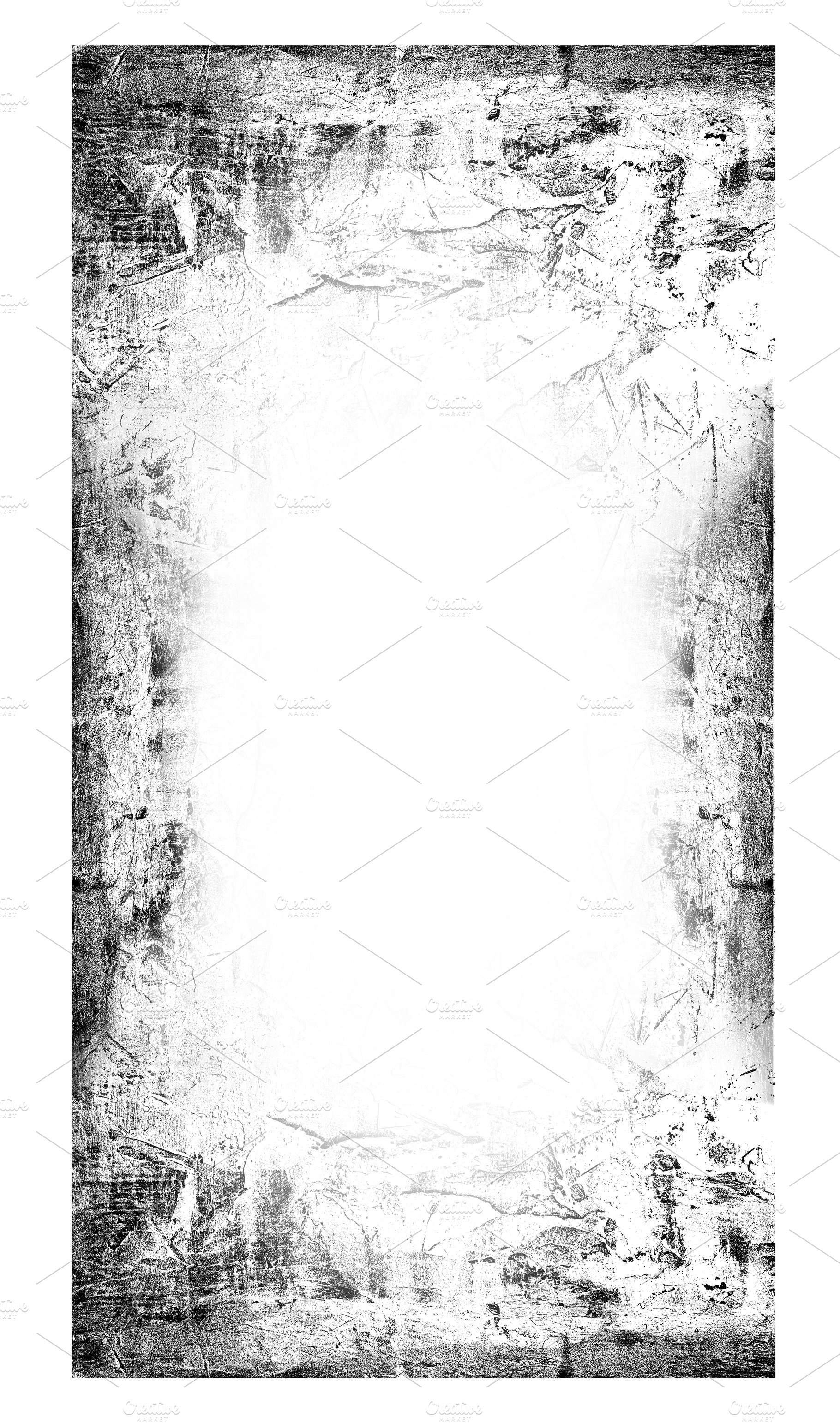 Vertical grunge photo frame with scratch, abrasion and fading te, a Background Photo by ndanko