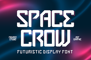 Space Crow - Futuristic Font, a Font by figuree studio
