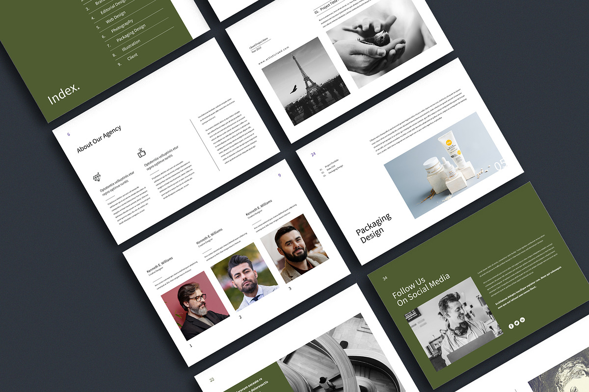 Minimal / Portfolio Template | Canva, a Brochure Template by ArtisticLand (Photo 4 of 9)