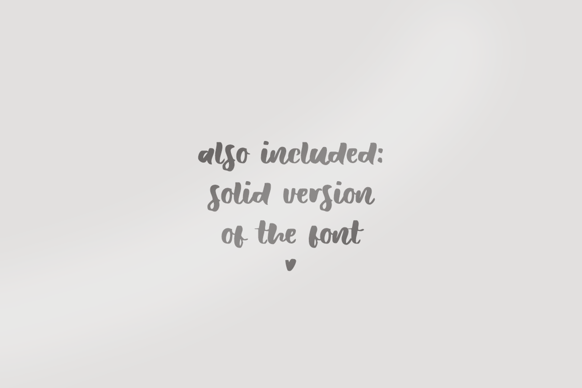 These Days SVG watercolor brush font preview 7