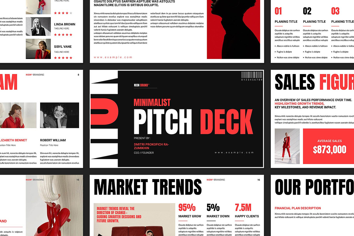Pitch Deck Presentation Template, a Presentation Template by ElvinPrint (Photo 2 of 8)