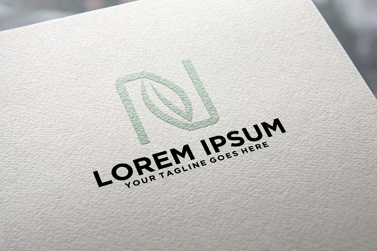 Natural leaf letter N logo, a Branding & Logo Template by REDVY CREATIVE