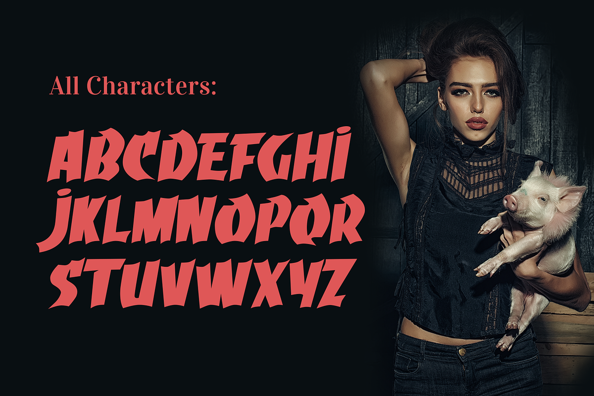 Grumaz - A Free Oinking Display Font preview 8