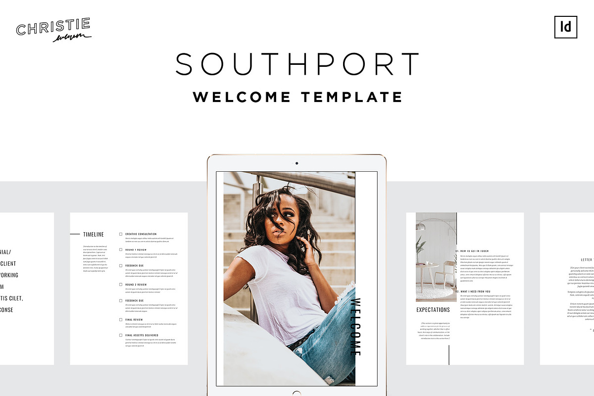 Southport Welcome Template, a Brochure Template by Christie Evenson (Photo 1 of 6)
