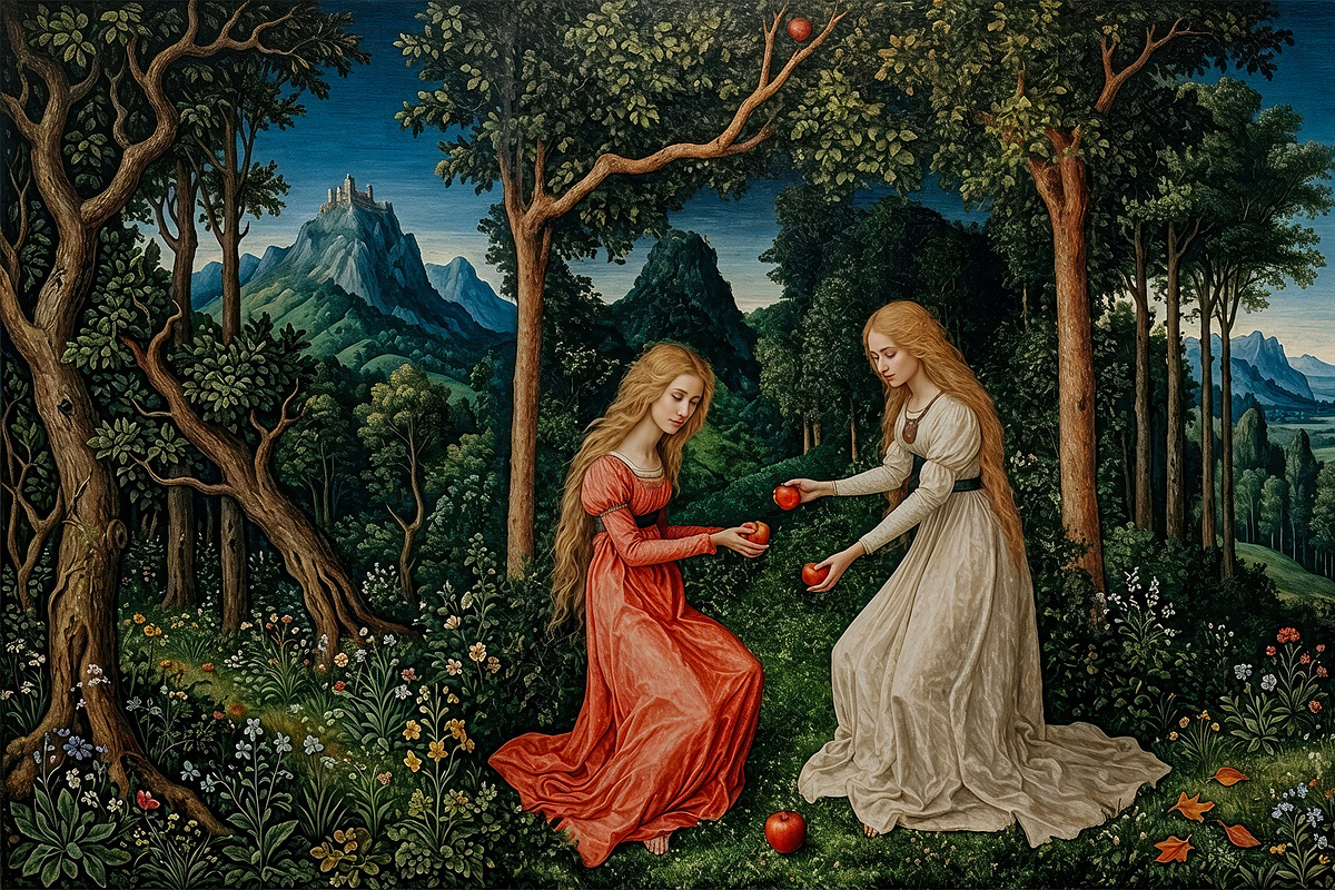 Enchanted Forest Apple Art, a Decorative Illustration by StockVerse Creative (Photo 4 of 4)