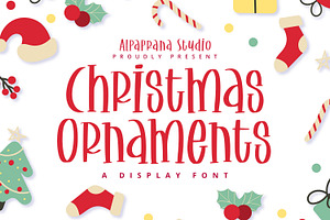 Christmas Ornaments - Display Font