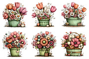 Whimsical Spring Flower Basket, an Illustration by Dream Creation (Thumbnail 2 of 6)