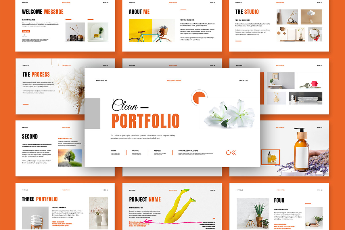 Portfolio Presentation Template, a Presentation Template by MightyDesign (Photo 2 of 7)