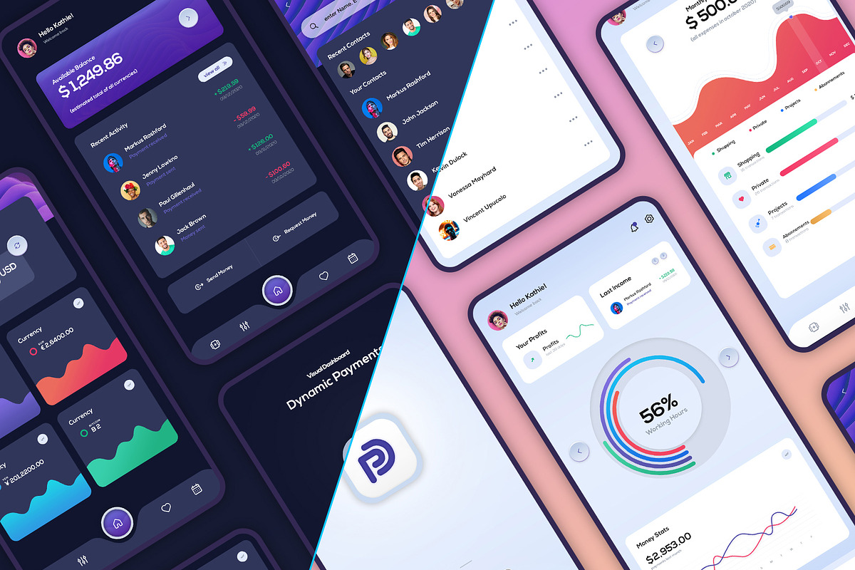 Dynamic Payments UI Kit, a Templates & Theme by KL-Webmedia (Photo 8 of 11)