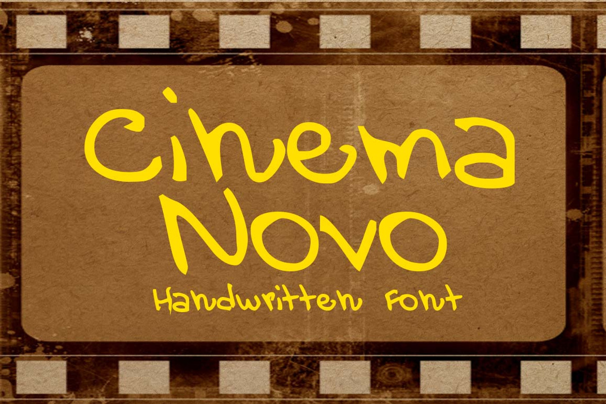Cinema Novo Font preview 2