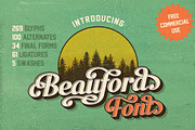 Beauford Font {Free Commercial Use}, a Script Font by Annenkov Dmitriy (Thumbnail 1 of 4)