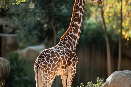 Beautiful Giraffes in Wildlife Scene, an Animal Photo by Virgo Studio