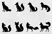 Fox Silhouette SVG, an Animal Illustration by newminddesign (Thumbnail 1 of 3)