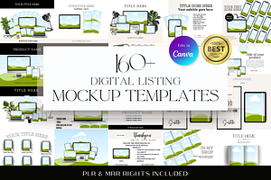 Digital Listing Mockup Templates, a Design Template by Matisse Studio
