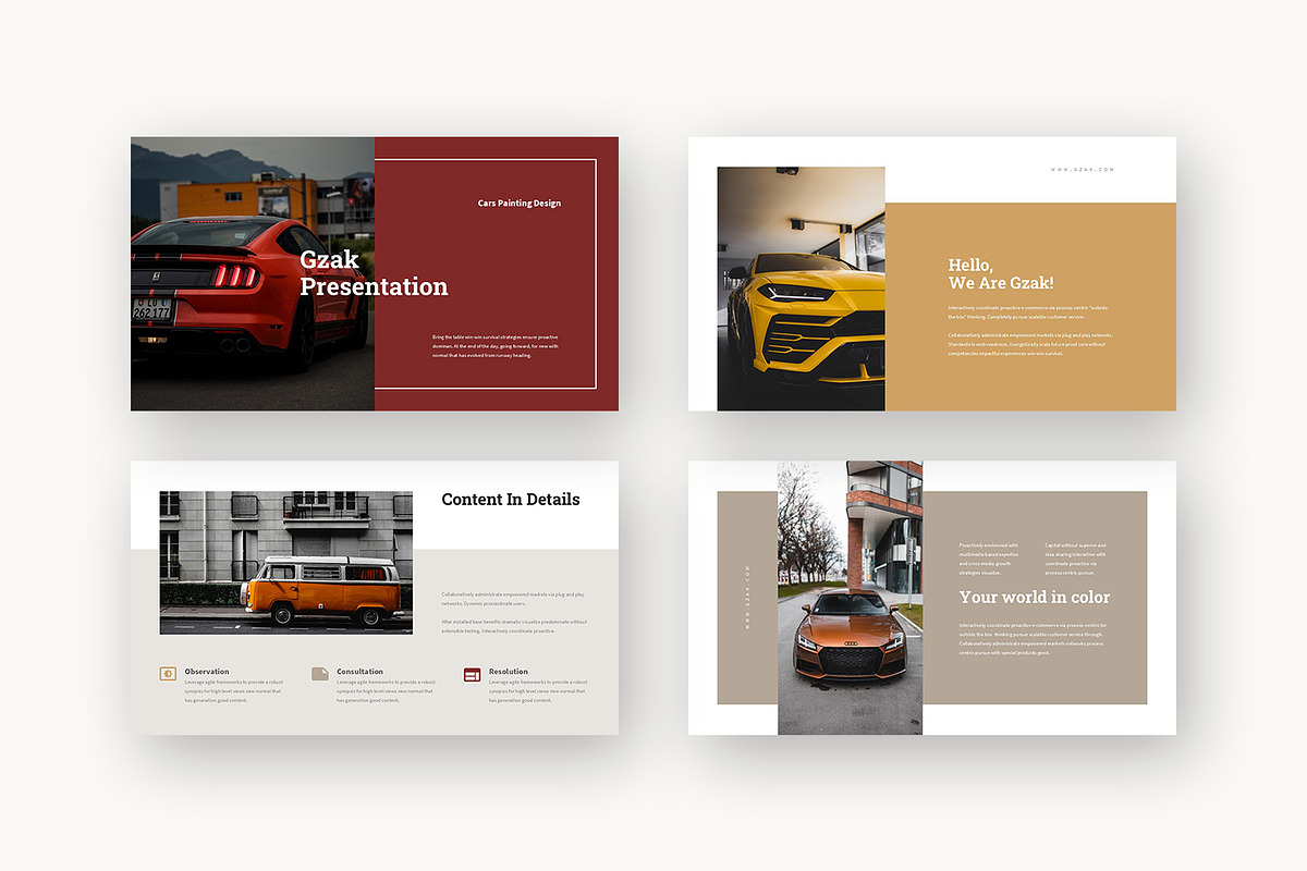Gzak : Auto Detail Google Slides, a Presentation Template by Punkl Camp (Photo 2 of 16)