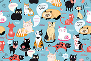 Funny cats in love, an Animal Illustration by Tanor (Thumbnail 3 of 4)