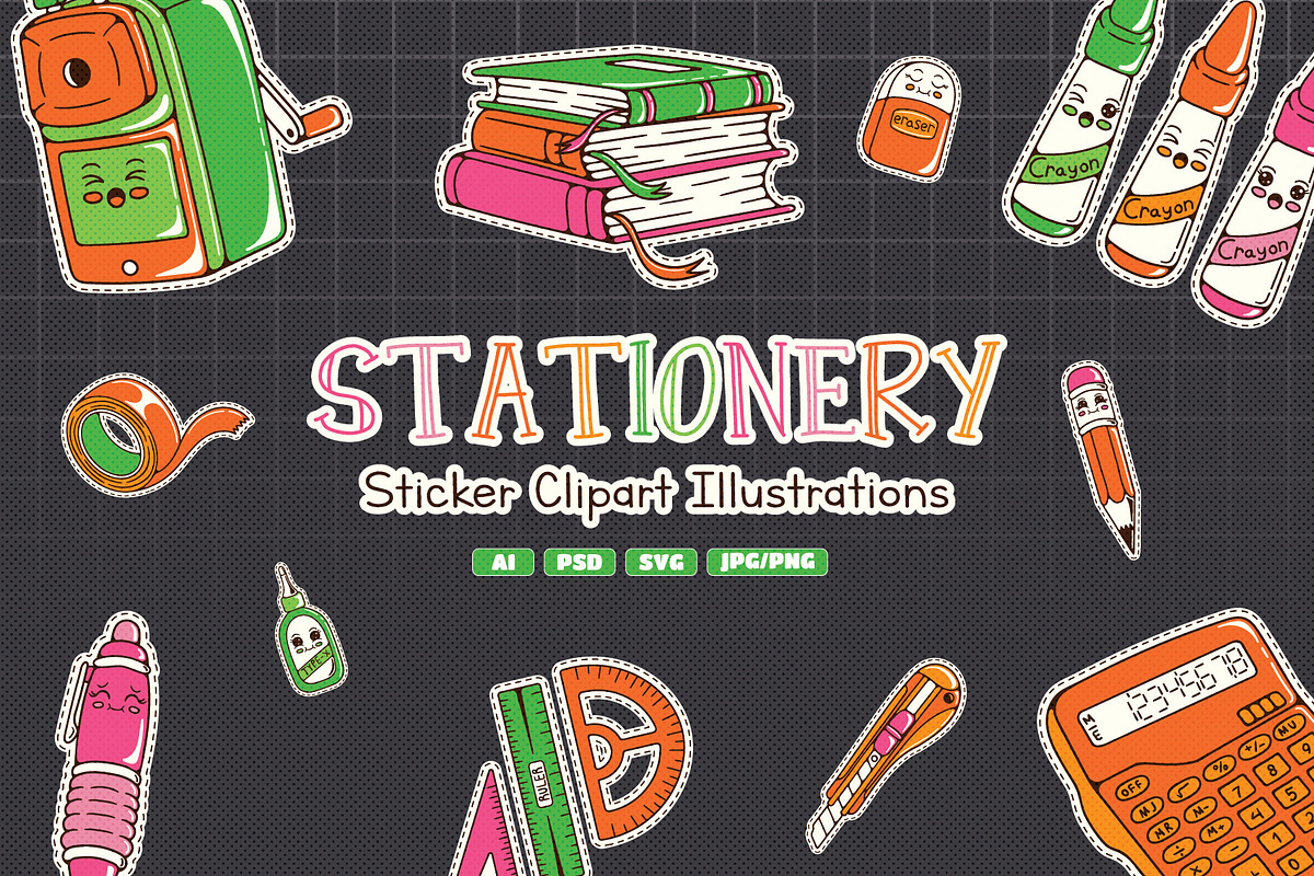 Cute Stationery Illustration, an Object Illustration by Decoconio Design (Photo 1 of 6)