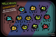 HALLOWEEN pumpkin-man, an Illustration by stallfish's art store (Thumbnail 2 of 2)